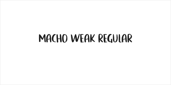 Macho Weak Regular Logo