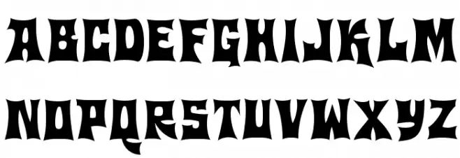Machohouse Font UPPERCASE