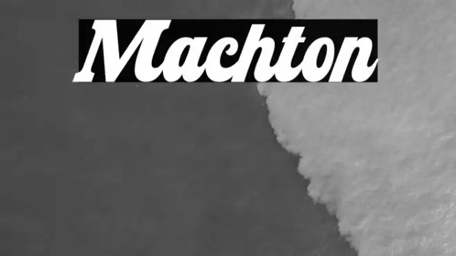 Machton フォント examples