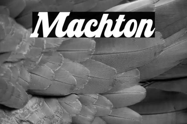 Machton フォント examples