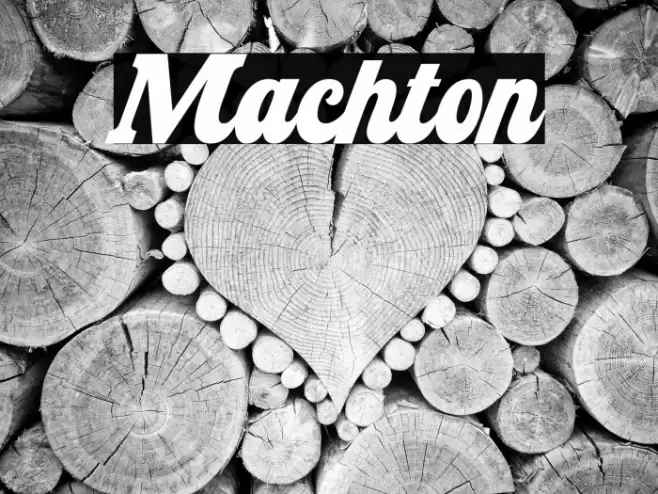 Machton フォント examples