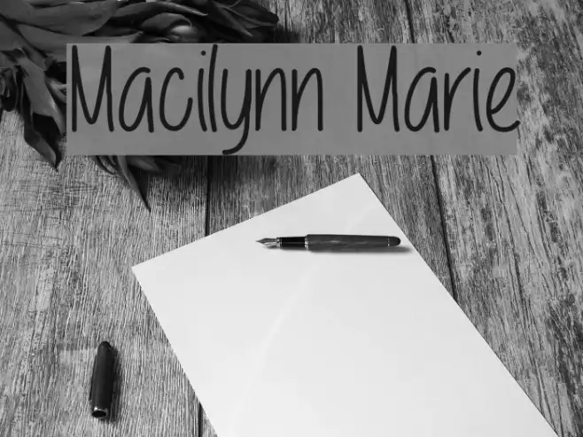 Macilynn Marie Example 3