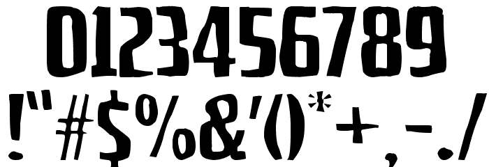 Macizo Company Font OTHER CHARS