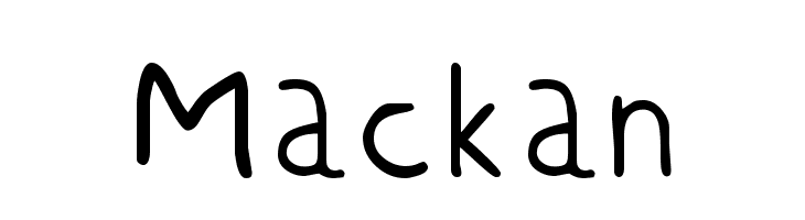 Mackan  font caratteri gratis