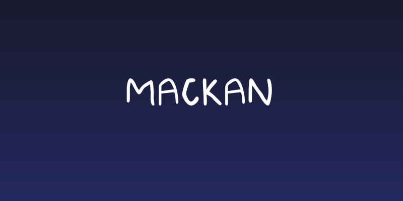 Mackan Social Header