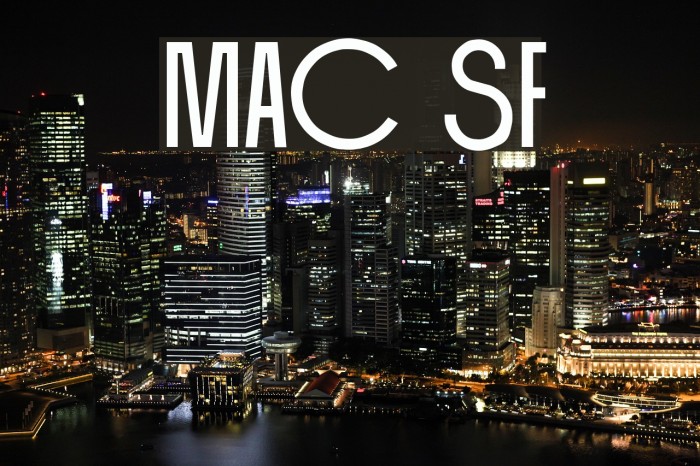 Mackintosh SF Font examples