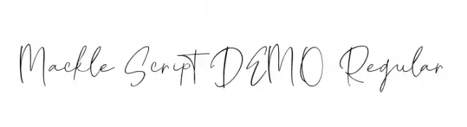 Mackle Script DEMO Regular  Frei Schriftart Herunterladen