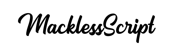 Mackless Script  Скачать бесплатные шрифты