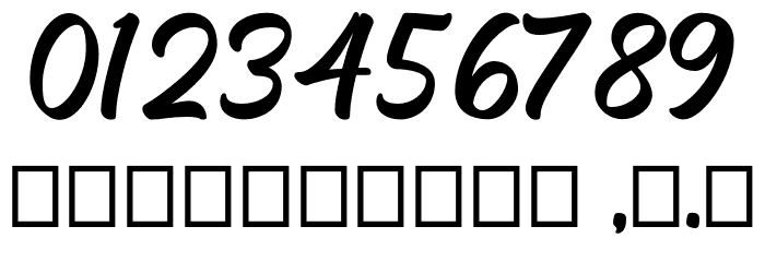 Mackless Script Font OTHER CHARS