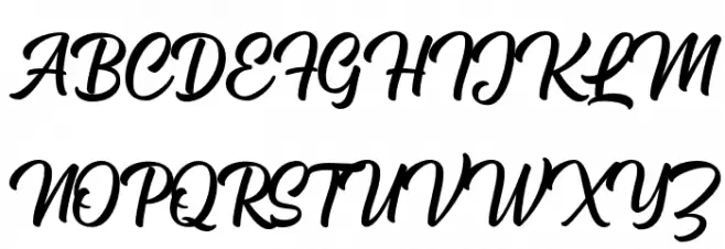 Mackless Script Fonte MAIÚSCULAS