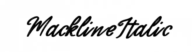 Mackline Italic  Скачать бесплатные шрифты