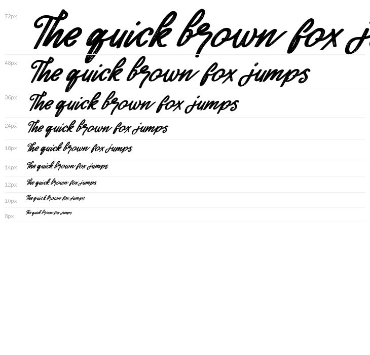 Mackline Italic Waterfall