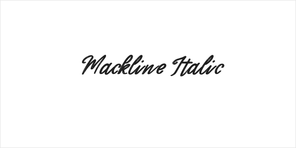 Mackline Italic Logo