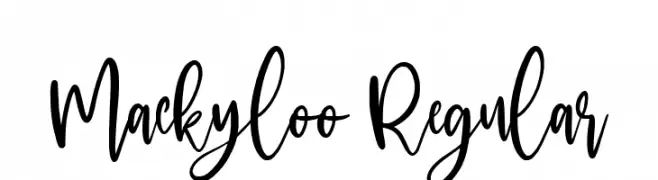 Mackyloo Regular  Frei Schriftart Herunterladen