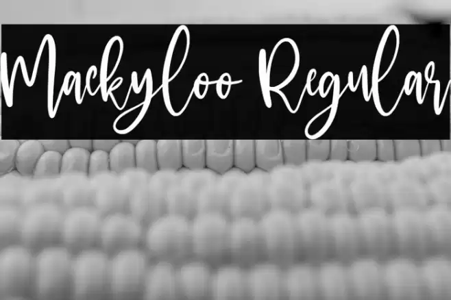 Mackyloo Regular Font examples