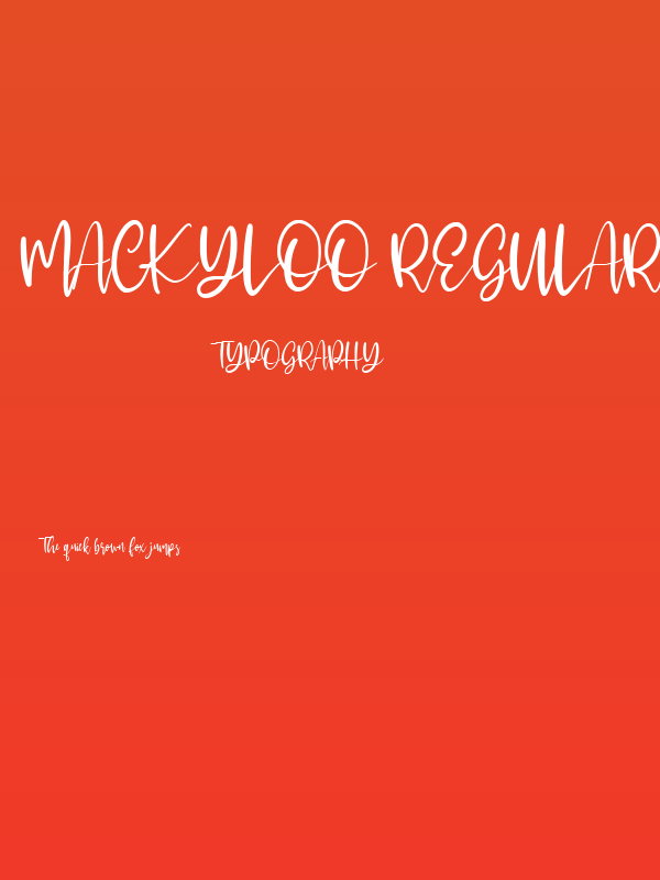 Mackyloo Regular Poster