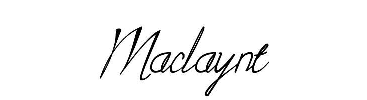 Maclaynt  免费字体下载