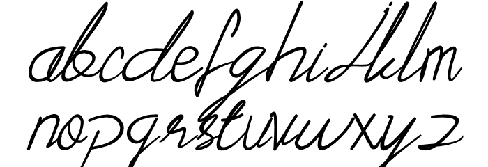 Maclaynt Font LOWERCASE