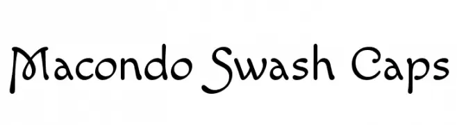 Macondo Swash Caps  Frei Schriftart Herunterladen