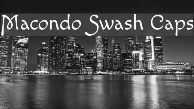 Macondo Swash Caps Font examples