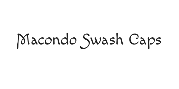 Macondo Swash Caps Logo