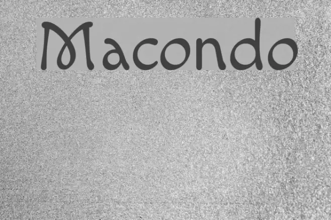 Macondo Font examples
