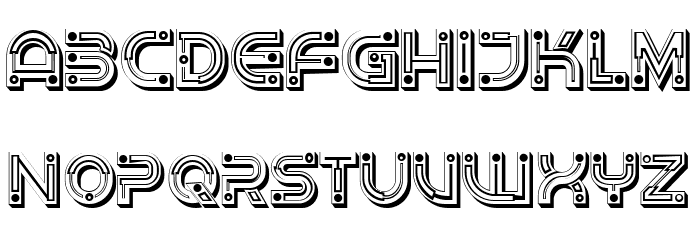 Macrame Hollow Regular Font OTHER CHARS
