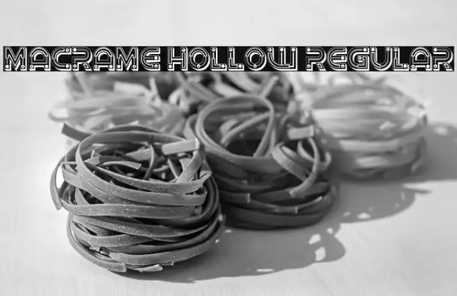 Macrame Hollow Regular Example 1