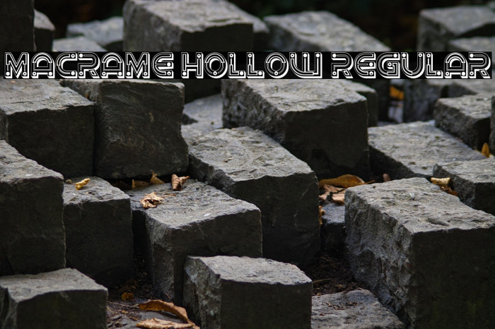 Macrame Hollow Regular Example 2