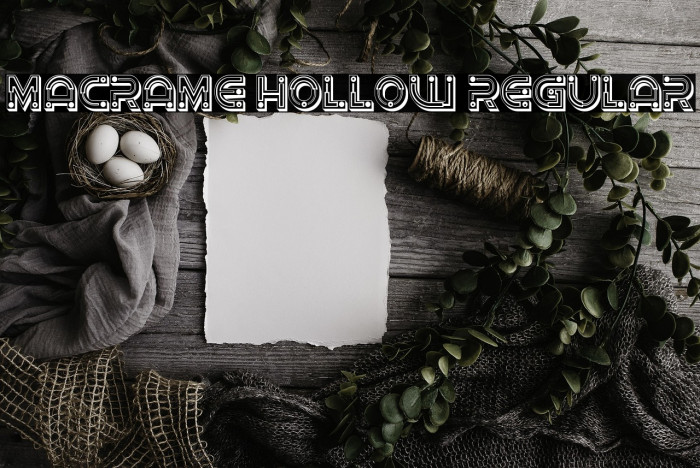 Macrame Hollow Regular Example 3