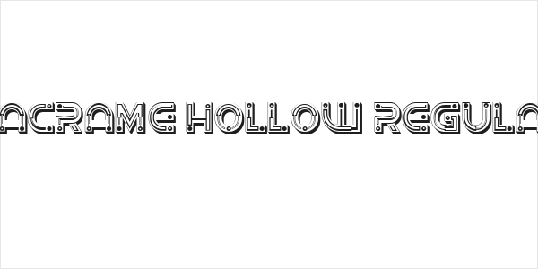Macrame Hollow Regular Logo