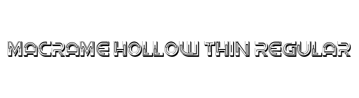 Macrame Hollow Thin Regular  नि: शुल्क फ़ॉन्ट्स डाउनलोड