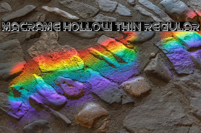 Macrame Hollow Thin Regular Example 2