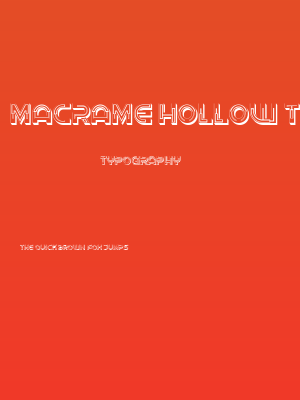 Macrame Hollow Thin Regular Poster