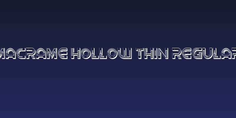 Macrame Hollow Thin Regular Social Header