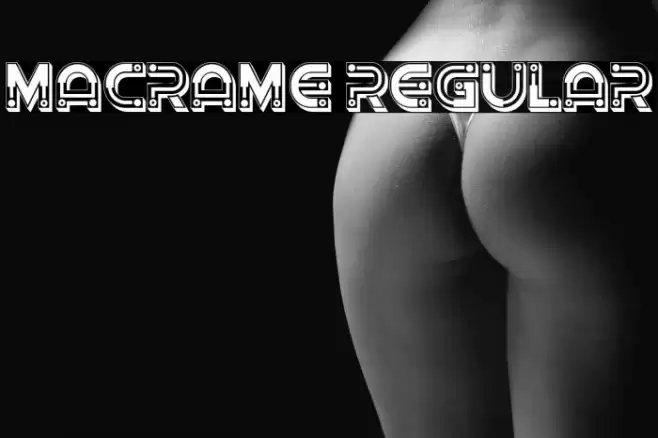 Macrame Regular Font examples