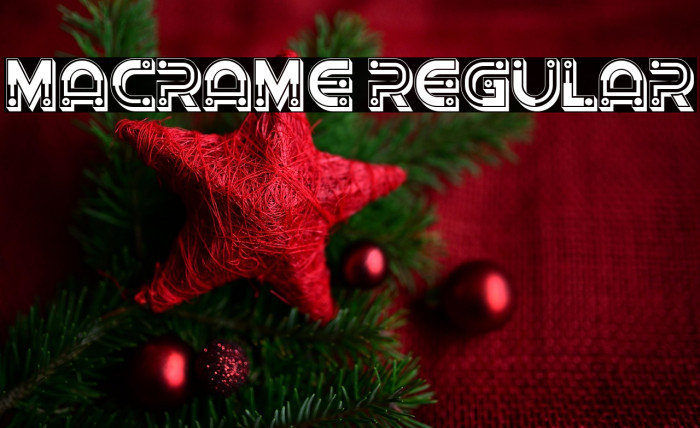 Macrame Regular Example 2