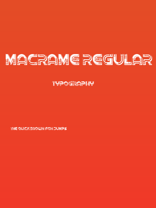 Macrame Regular Poster