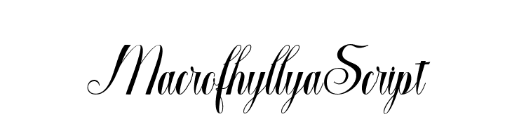 MacrofhyllyaScript  font caratteri gratis