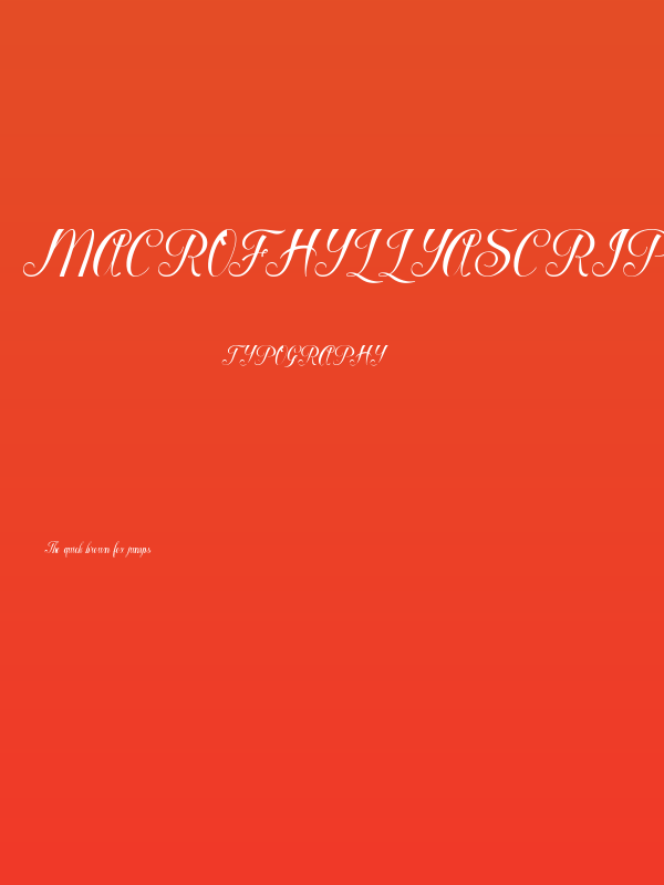 MacrofhyllyaScript Poster