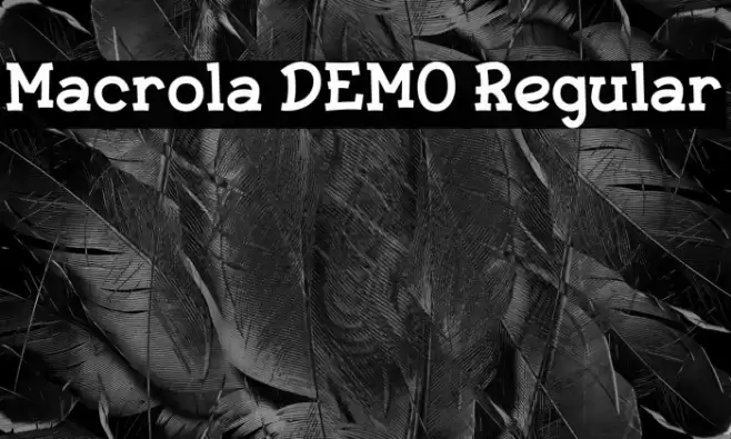 Macrola DEMO Regular 字体 examples