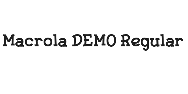 Macrola DEMO Regular Logo
