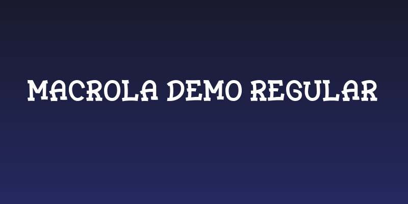Macrola DEMO Regular Social Header