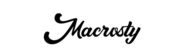 Macrosty  नि: शुल्क फ़ॉन्ट्स डाउनलोड