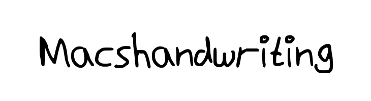 Macshandwriting  免费字体下载