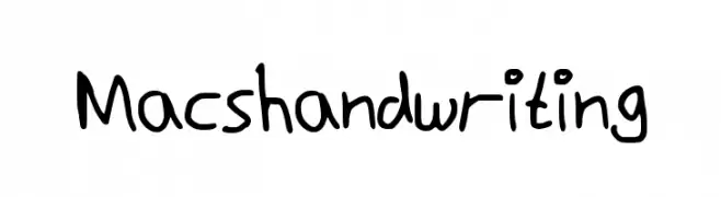 Macshandwriting  Frei Schriftart Herunterladen