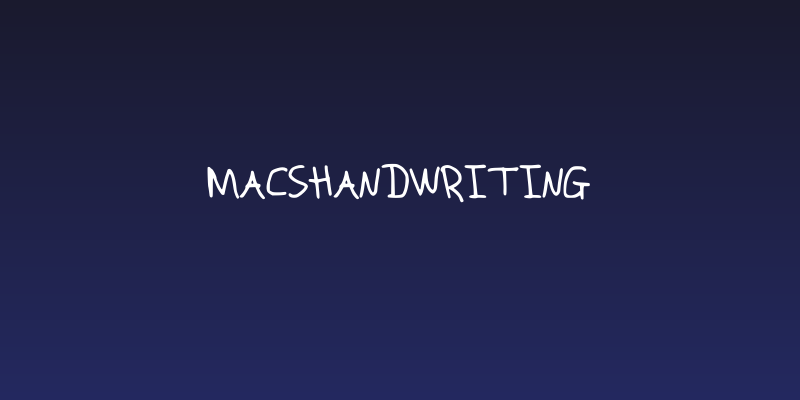 Macshandwriting Social Header
