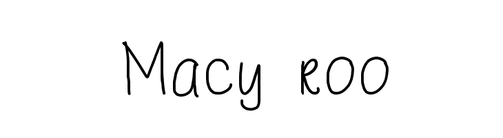 Macy roo  नि: शुल्क फ़ॉन्ट्स डाउनलोड