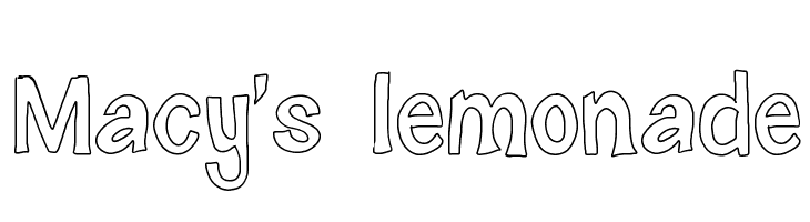 Macy's lemonade  font caratteri gratis