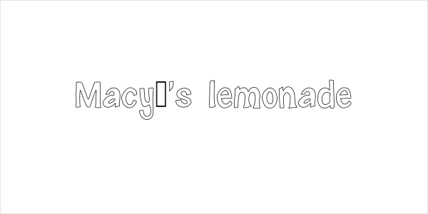 Macy's lemonade Logo